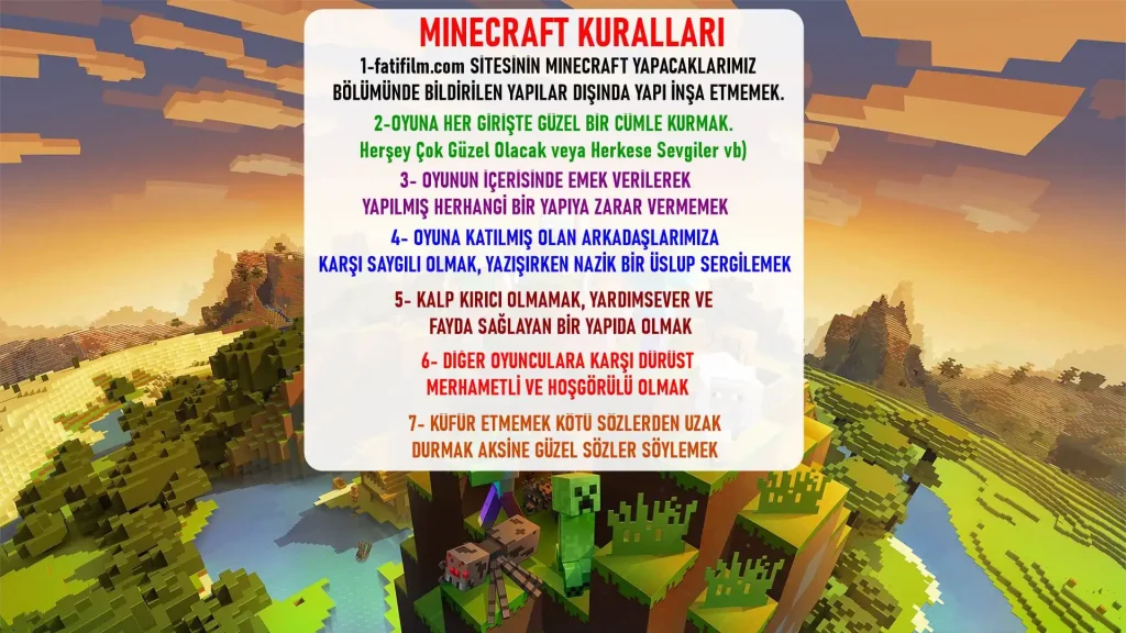 Minecraft Java+Bedrock Sunucumuz Açıldı